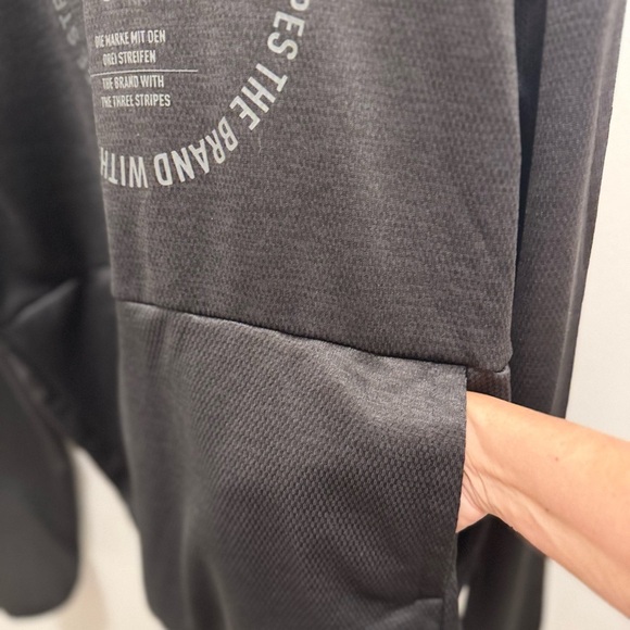 Adidas ClimaWarm Hoodie Black Pullover Sweatshirt Men M Athleisure Streetwear - Picture 2 of 11